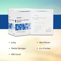 McKesson 16-4246 Medi-Pak Sterile Non-Woven Sponges-50/Box