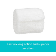 McKesson 16-4262-McKesson NonSterile Fluff Bandage Roll, 2-1/2 Inch x 3 Yard, Gauze Dressings (CS)