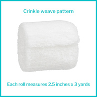 McKesson 16-4262-McKesson NonSterile Fluff Bandage Roll, 2-1/2 Inch x 3 Yard, Gauze Dressings (CS)