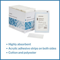 McKesson 16-4272-McKesson White Adhesive Dressing, 2 x 3 Inch, Adhesive Bandages (BX)