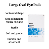 McKesson 16-4282 Medi-Pak Large Eye Pad-600/Case
