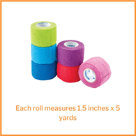 McKesson 16-4304 Self-Adherent Closure Cohesive Bandage, 1-1/2 in x 5 yd (CS/48)