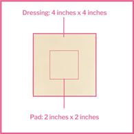 McKesson 16-4671-McKesson Acrylic Adhesive with Border Foam Dressing, 4 x 4 Inch, Foams (CS)