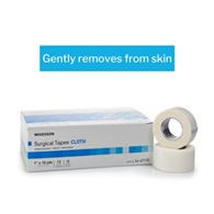 McKesson 16-47110-McKesson Silk-Like Cloth Medical Tape, 1 Inch x 10 Yard, White, Silk Tapes (BX)
