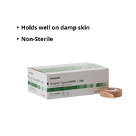 McKesson 16-47305T-McKesson Paper Medical Tape, 1/2 Inch x 10 Yard, Tan, Tapes & Fasteners (BX)