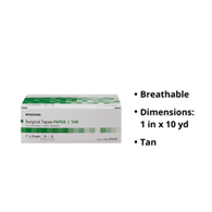 McKesson 16-47310T-McKesson Paper Medical Tape, 1 Inch x 10 Yard, Tan, Tapes & Fasteners (BX)
