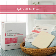 McKesson 16-4739-McKesson Nonadhesive without Border Foam Dressing, 4 x 4 Inch, Foams (BX)