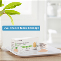 McKesson 16-4800-McKesson Oval Tan Adhesive Strip, 1 x 1-1/4 Inch, Adhesive Bandages (CS)