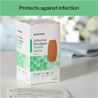 McKesson 16-4817 Tan Adhesive Strip, 2 x 4 in (CS/24)