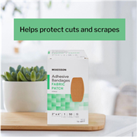 McKesson 16-4817 Tan Adhesive Strip, 2 x 4 in (CS/24)