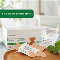 McKesson 16-4818-McKesson Fingertip Tan Adhesive Strip, Small, Adhesive Bandages (BX)