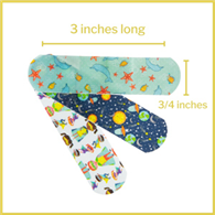 McKesson Kids 1110980 Adhesive Strip Bandage, Kid Design - Assorted Prints (CS/2400)