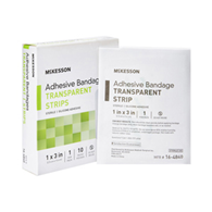 McKesson 16-4840 Sheer Adhesive Strip, 1 x 3 in (BX/10)