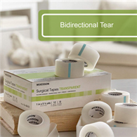 McKesson 16-48410 Silicone Medical Tape, 1 in x 5-1/2 yd, Transparent (BX/12)