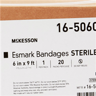 McKesson 16-50609 No Closure Esmark Compression Bandage, 6 in x 3 ydBandage (CS/20)