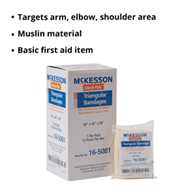 McKesson 16-5081-McKesson Triangular Bandage, 40 x 40 x 56 Inch, Triangular Bandages (BX)