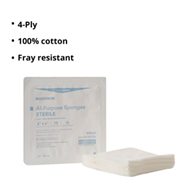McKesson 16-602326 Sterile Nonwoven Sponge, 4 x 4 in (CS/96)