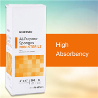 McKesson 16-607623 Medi-Pak Non-Sterile Universal Sponges-4000/Case