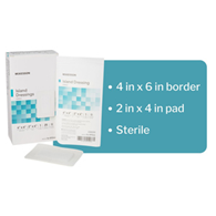 McKesson 16-89046 Island Adhesive Dressing-25/Box
