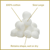 McKesson 16-9152 Non-Sterile Cotton Balls, Large (CS/2000)