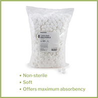 McKesson 16-9153 Medium Cotton Ball (BG/2000)