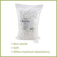 McKesson 16-9153 Medium Cotton Ball (CS/4000)