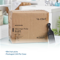 McKesson 16-C567-McKesson Mini Hair Pick, Brushes, Combs & Caps (BX) - McKesson Mini Hair Pick