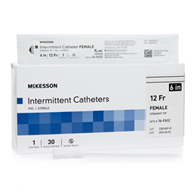 McKesson 16-F612-McKesson Urethral Catheter, 12 Fr., Female, Straight, Intermittent (CS)