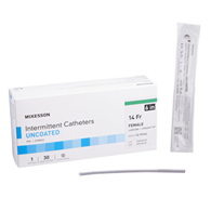McKesson 16-F614L-McKesson Female Urethral Catheter, 14 Fr, Luer Tip, Intermittent (BX)