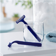 McKesson 16-RZ11-McKesson Disposable Razor, Twin Blade, Lubricated Strip, Blue, Razors (CS)