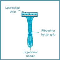 McKesson 16-RZ15 Triple Blade Disposable Razors (CS/500)