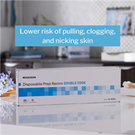 McKesson 16-RZ24 Medi-Pak Single Blade Disposable Razor-144/Case