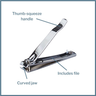 McKesson 16-TNC01J-McKesson Toenail Clippers, Thumb Squeeze Lever, Nail Clippers (BX)