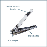 McKesson 16-TNC01J-McKesson Toenail Clippers, Thumb Squeeze Lever, Nail Clippers (CS)