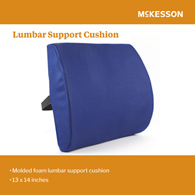 McKesson 170-4000 Molded Foam Lumbar Support Cushion, 13 x 14 in, Wheelchair Accessories (CS/6)