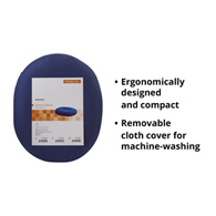 McKesson 170-50003-McKesson Donut Cushion, 18 Inch, Blue, Wheelchair Accessories