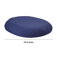 McKesson 170-50003-McKesson Donut Cushion, 18 Inch, Blue, Wheelchair Accessories