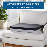 McKesson 170-71004-McKesson Foam Seat Cushion, 20 x 16 x 3 in, Wheelchair Accessories (CS)