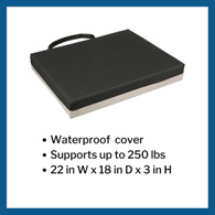 McKesson 170-71005-McKesson Foam Protekt Seat Cushion, Wheelchair Accessories