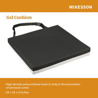 McKesson 170-73001-McKesson Gel Protekt Seat Cushion, Wheelchair Accessories