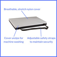 McKesson 170-73003 Gel Protekt Seat Cushion (CS/4)