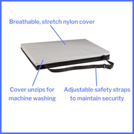 McKesson 170-73003-McKesson Gel Protekt Seat Cushion, Wheelchair Accessories