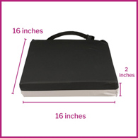 McKesson 170-74001-McKesson Molded Foam Seat Cushion, 16 x 16 x 3 in, Wheelchair Accessories (CS)