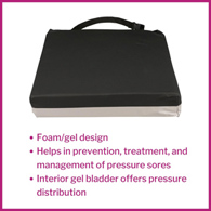 McKesson 170-74001-McKesson Molded Foam Seat Cushion, 16 x 16 x 3 in, Wheelchair Accessories
