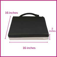 McKesson 170-74001-McKesson Molded Foam Seat Cushion, 16 x 16 x 3 in, Wheelchair Accessories