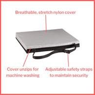 McKesson 170-74002-McKesson Gel Protekt Seat Cushion, Wheelchair Accessories