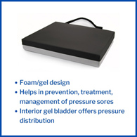 McKesson 170-74005-McKesson Gel Protekt Seat Cushion, Wheelchair Accessories