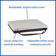 McKesson 170-74005-McKesson Gel Protekt Seat Cushion, Wheelchair Accessories