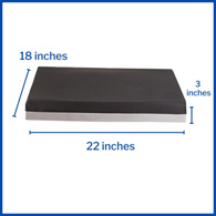 McKesson 170-74005-McKesson Gel Protekt Seat Cushion, Wheelchair Accessories