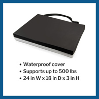 McKesson 170-74006-McKesson Gel Protekt Seat Cushion, Wheelchair Accessories